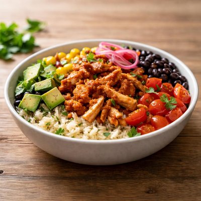 Chopt chicken tinga warm bowl with cauliflower rice