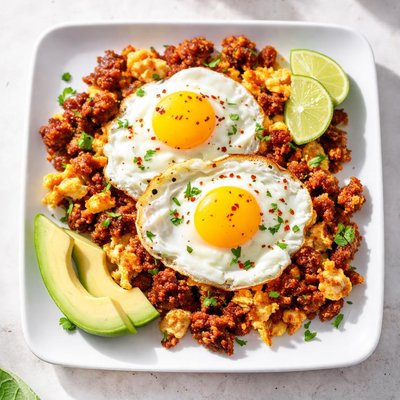 Chorizo and eggs