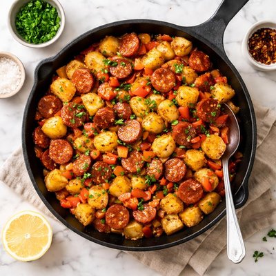 Chorizo and potato mix