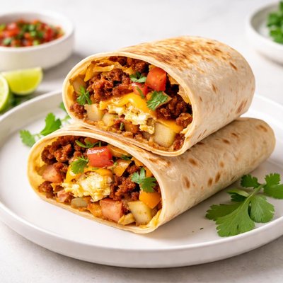 Chorizo breakfast wrap