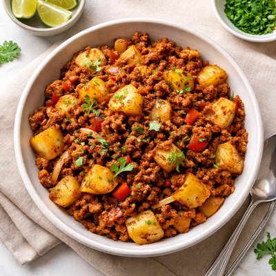 Chorizo de res con papas