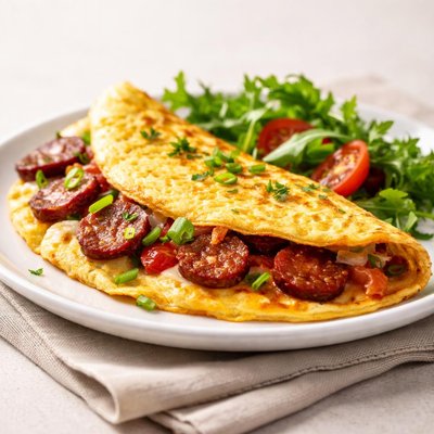 Chorizo omelette