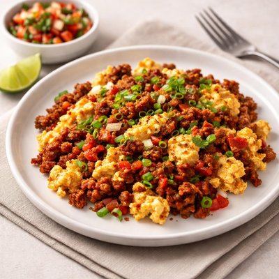 Chorizo scramble