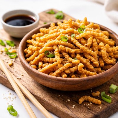 Chow mein noodle bits