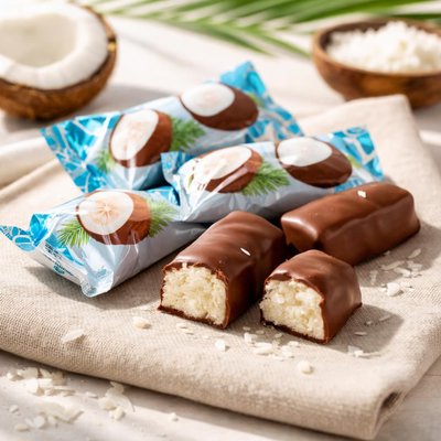 Chudo curd snack coconuts