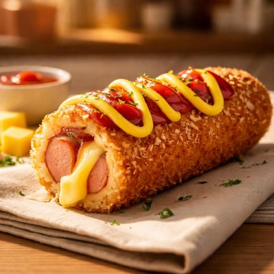 Chung chung double cheese hotdog