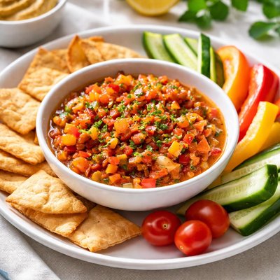 Chunky capsicum dip