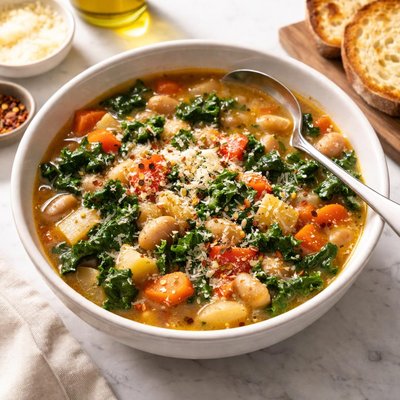 Chunky tuscan bean and kale soup samin nosrat