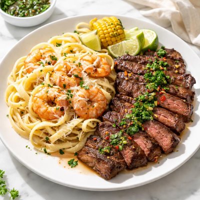 Churrasco and pasta