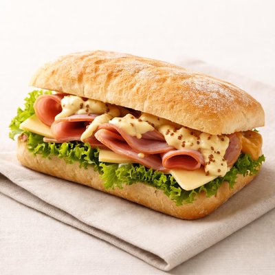 Ciabatta beenham mosterdmayonaise