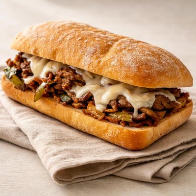 Ciabatta cheeseteak panera