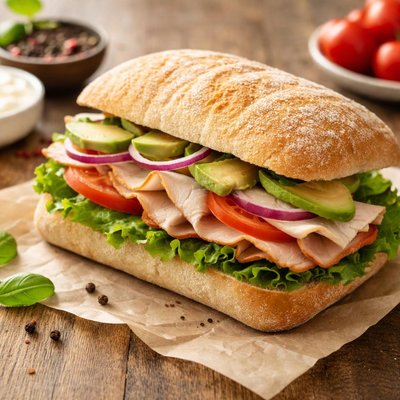 Cibatta mit putenbrust