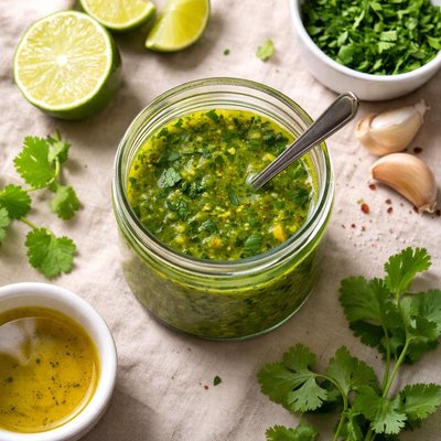 Cilantro-lime vinaigrette