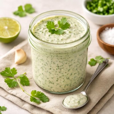 Cilantro cream dressing
