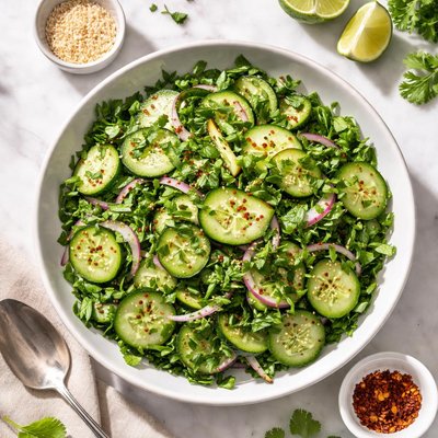Cilantro cucumber salad
