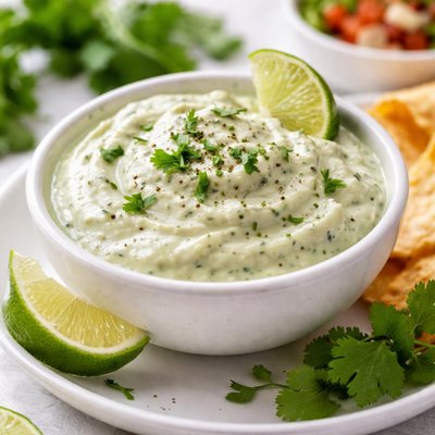 Cilantro lime crema