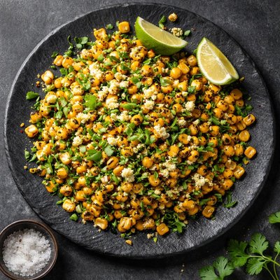 Cilantro roasted corn