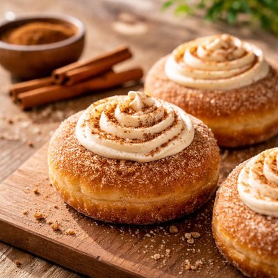 Cinnamoan roll donut