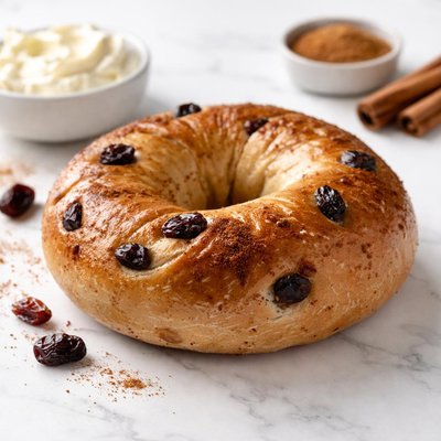 Cinnamom raisin bagel