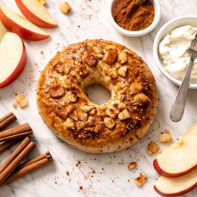 Cinnamon apple bagel