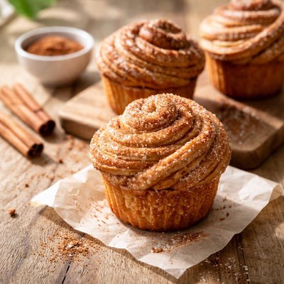 Cinnamon cruffin