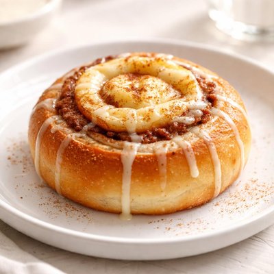 Cinnamon custard roll