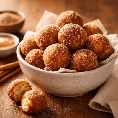 Cinnamon donut holes