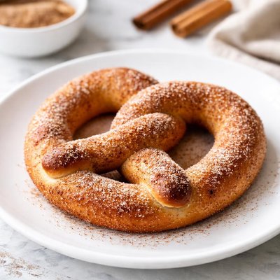 Cinnamon pretzel