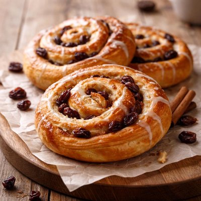 Cinnamon raisin danish