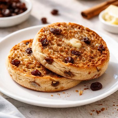 Cinnamon raisin english muffin