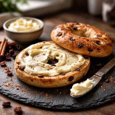 Cinnamon rasin einstien bagel butter