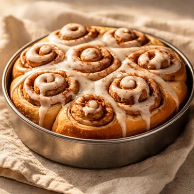 Cinnamon roll cake