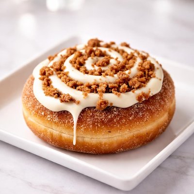 Cinnamon roll donut