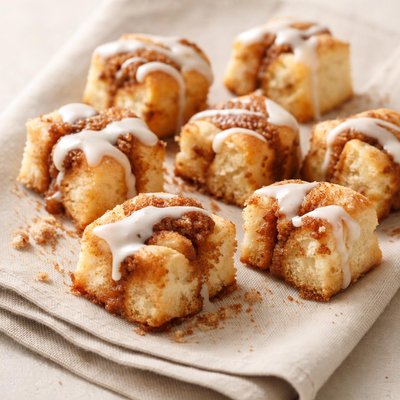Cinnamon roll pieces