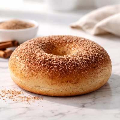 Cinnamon sugar bagel