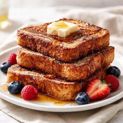 Cinnamon sugar sourdough french toast