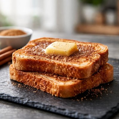 Cinnamon toast with butter