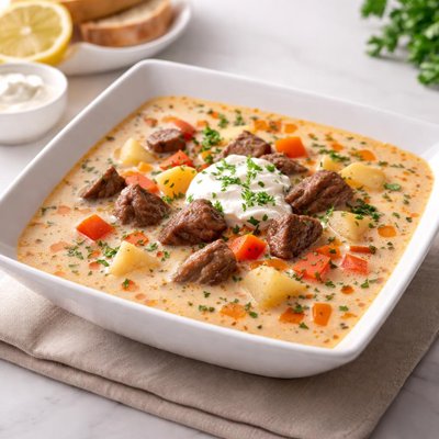 Ciorba de vacuta cu smantana