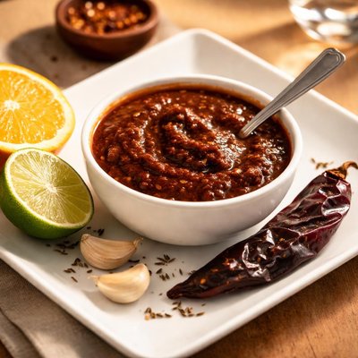 Citrus-guajillo adobo sauce