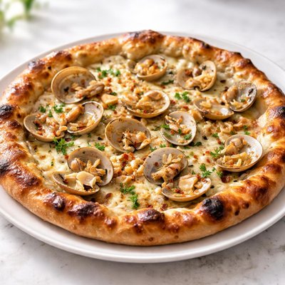 Clam pizza