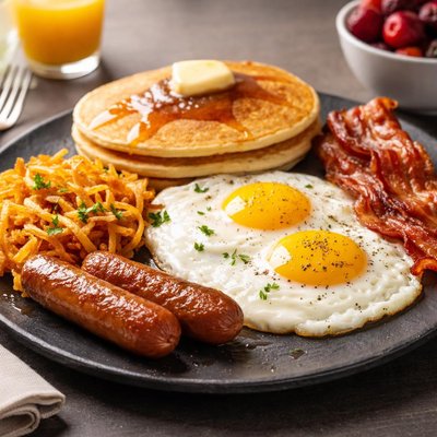 Classic breakfast at scramblers breakfast restaurant