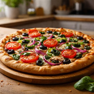 Classic veggie pizza