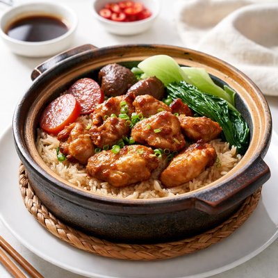 Claypot chicken rice