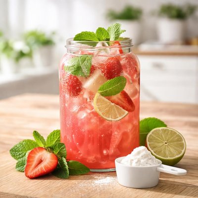 Clear whey protein strawberry mojito flavour