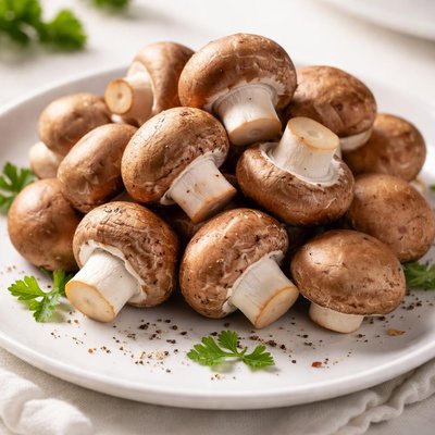 Closed cup mushrooms