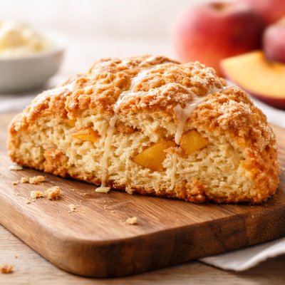 Cobs bread peach scone