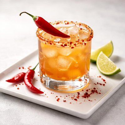 Cocktail with chili pepper