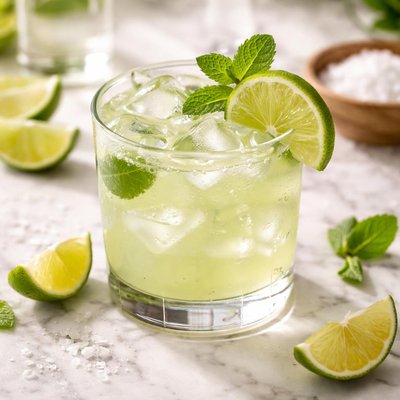 Cocktail with lime