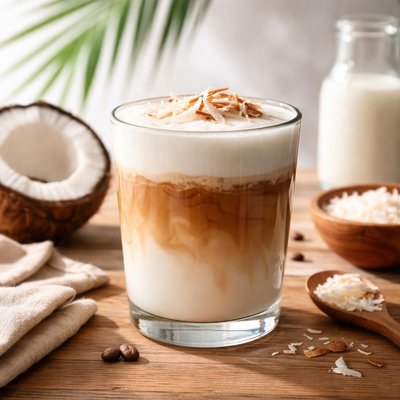 Cocnut milk latte