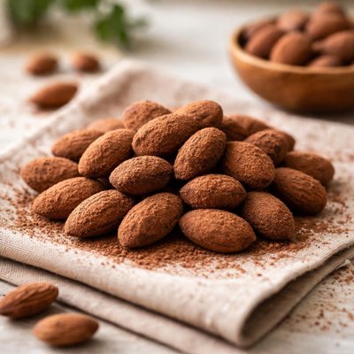 Cocoa almonds